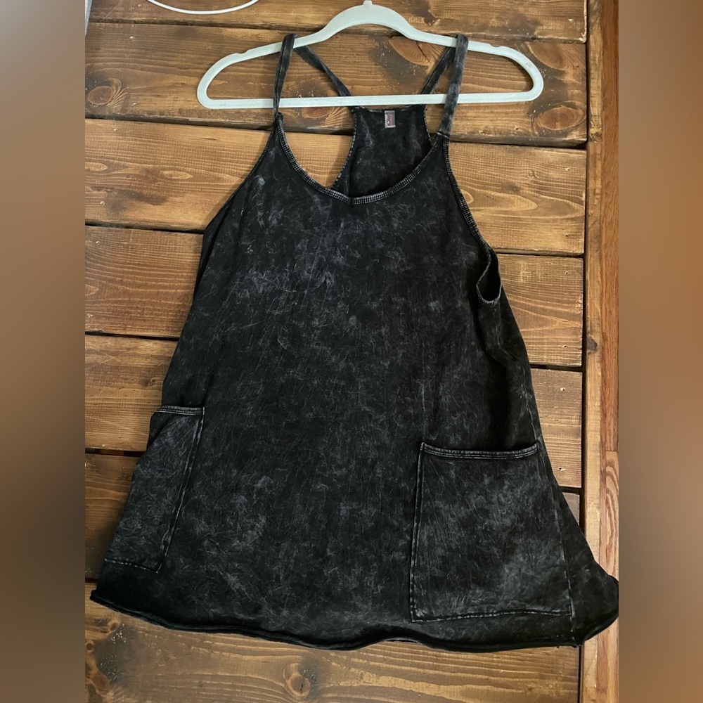 Black Free People Hot Shot Mini Dress